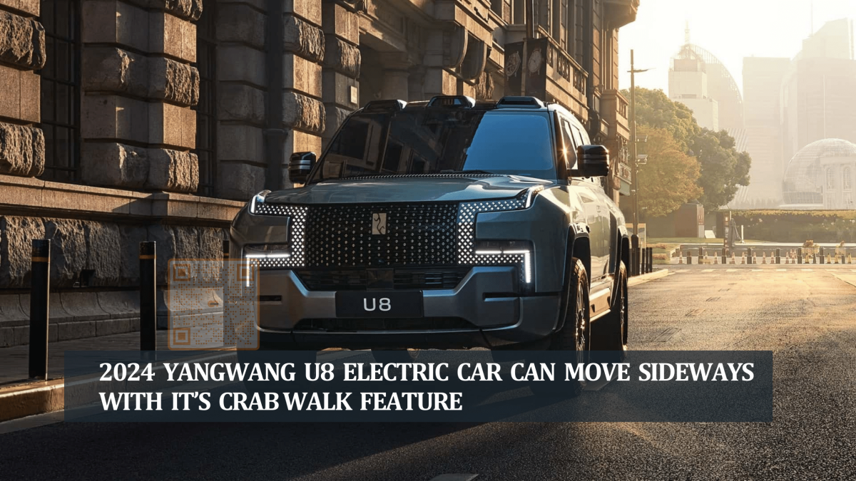 Yangwang cars come with four separate electric motors, giving the U8 an impressive capability known as the ‘Crab walk